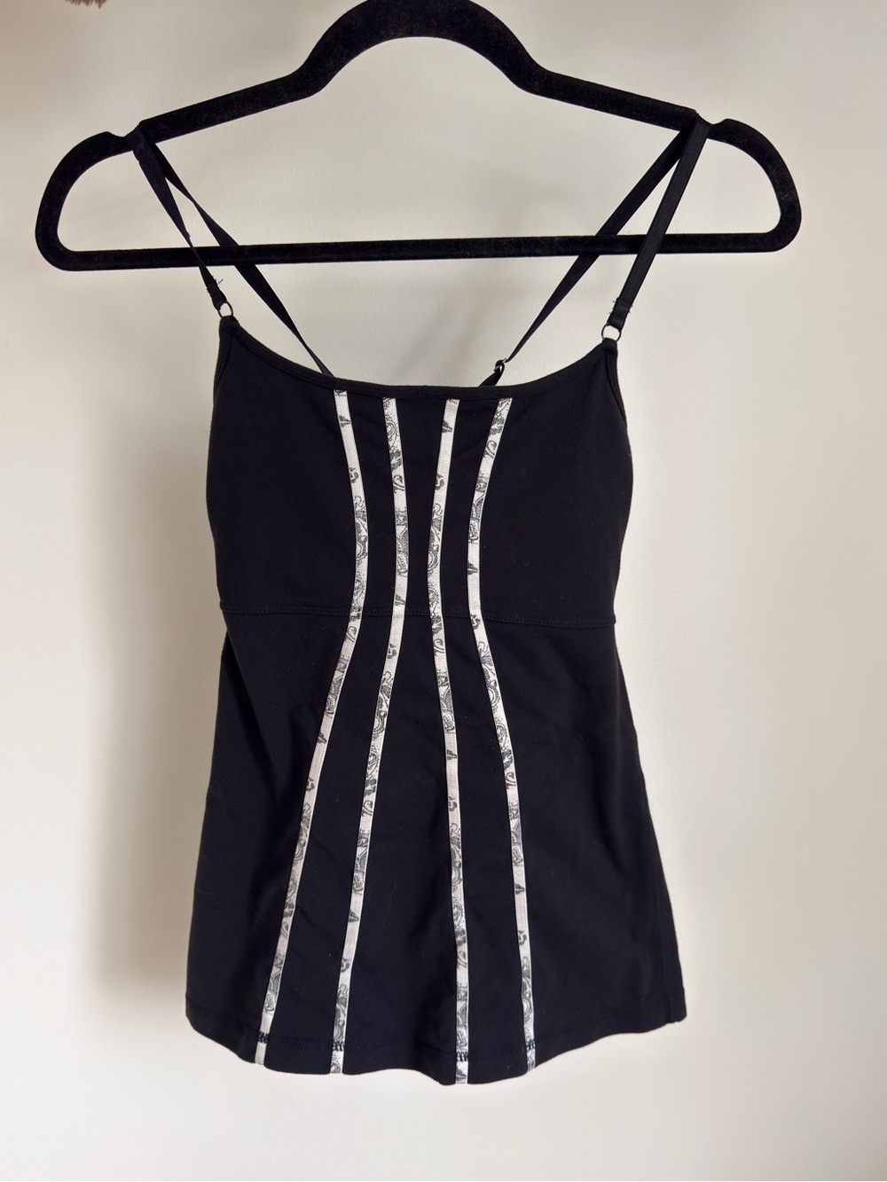 Vintage Lululemon Y2K Strappy Tank Top Black - estimate Size 2